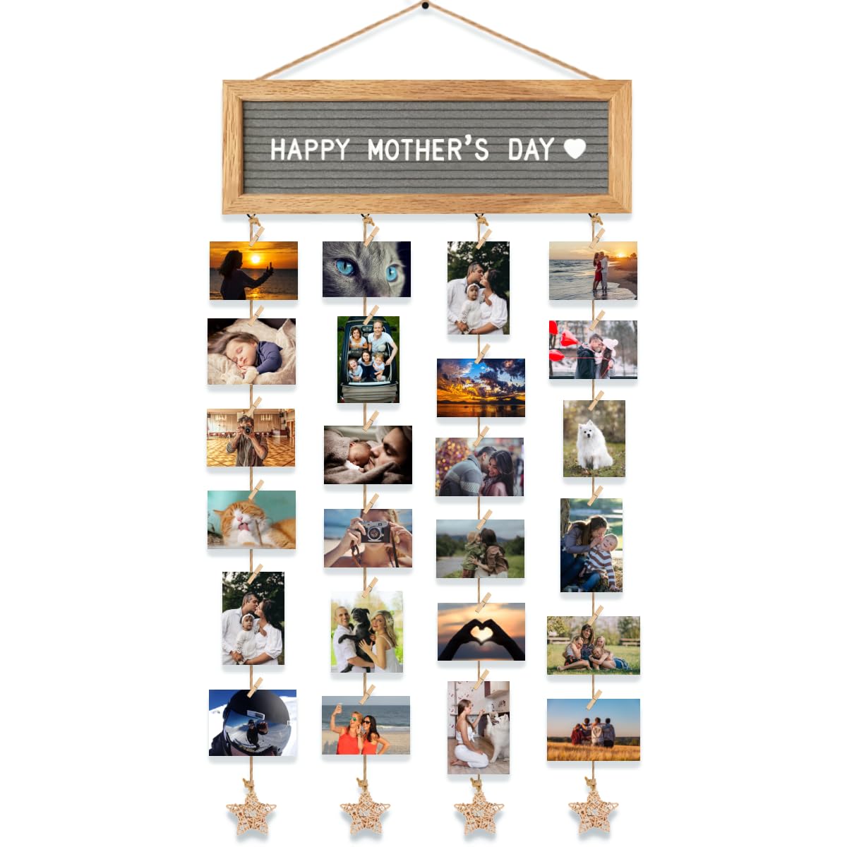 CJIAWYS collage wall frame setup for versatile dorm room display