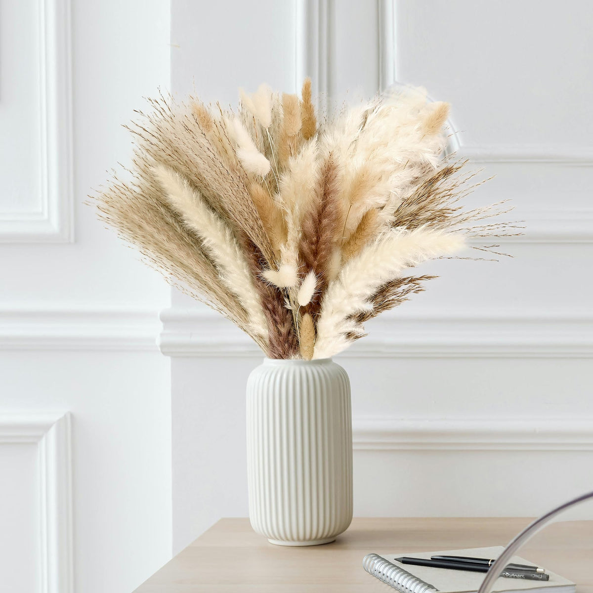 CKBT boho home decor with pampas for a natural vibe