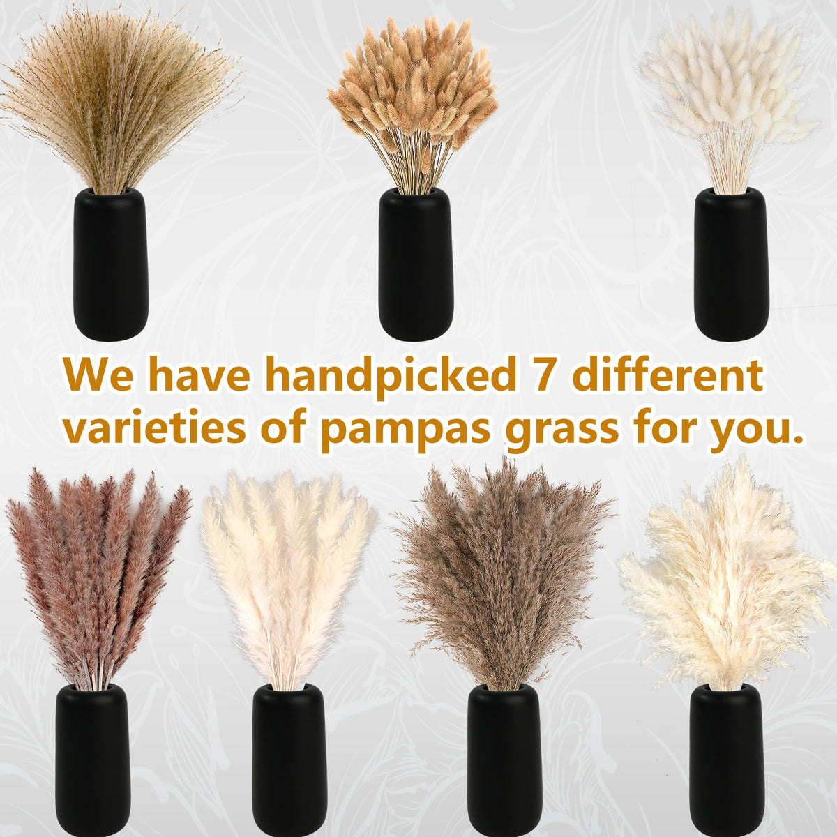 CKBT pampas grass centerpieces perfect for dining tables and mantels