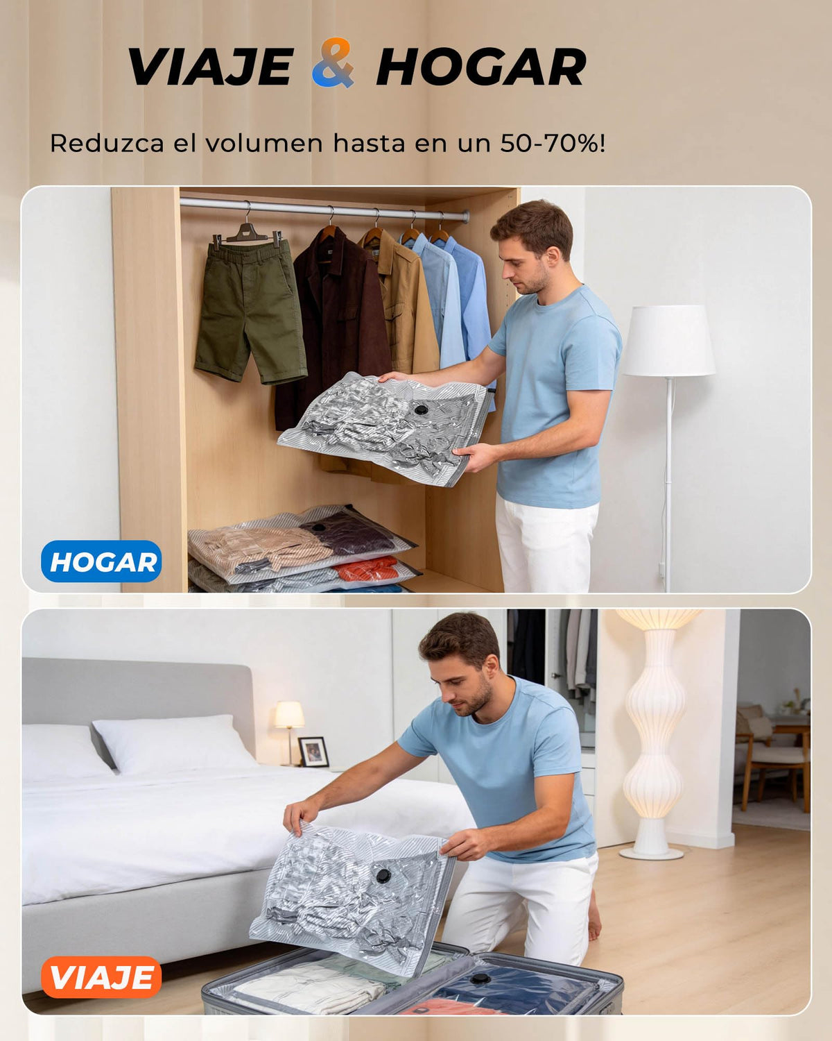 CKline durable tear-resistant material protects clothes from dust and moisture.