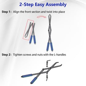 CKLT firewood tongs 28in durable manganese steel for long-lasting performance