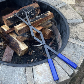 CKLT firewood tongs 28in foldable design enables easy transport and compact storage