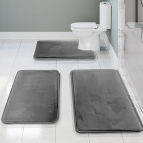 Clara Clark large 20x32 bath rug offering generous cushion for feet.