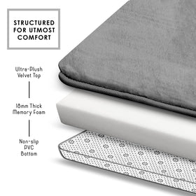 Clara Clark velvet fleece rug delivers ultra-soft touch for bathroom routines.