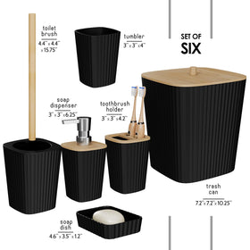Clara Clark bathroom set tumbler for rinsing and drying.