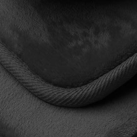 Clara Clark black rug color stays vibrant over time.