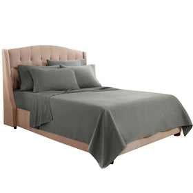Clara Clark Flex Top King fitted sheet with top cut for split king design.