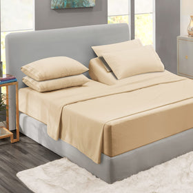 Clara Clark Flex Top King sheets flat sheet for a hotel-like fit and silky feel