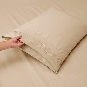 Clara Clark Flex Top King sheets pillowcases 4-pack highlighting soft microfiber feel