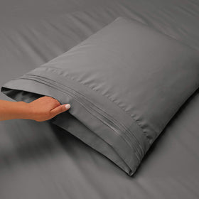 Clara Clark Flex Top King pillowcases 20x40, soft and durable.