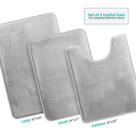 Clara Clark non-slip rug backing preventing slips on wet floors.