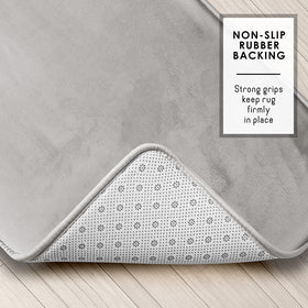 Clara Clark PVC backing bath rugs keep mat secure.