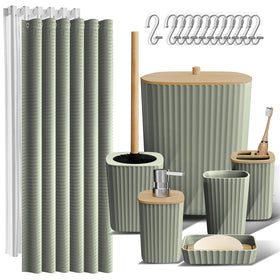Clara Clark sage green bathroom collection for organized spaces.
