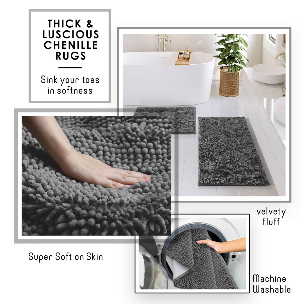 Clara Clark soap dispenser helps keep countertops tidy and coordinated.