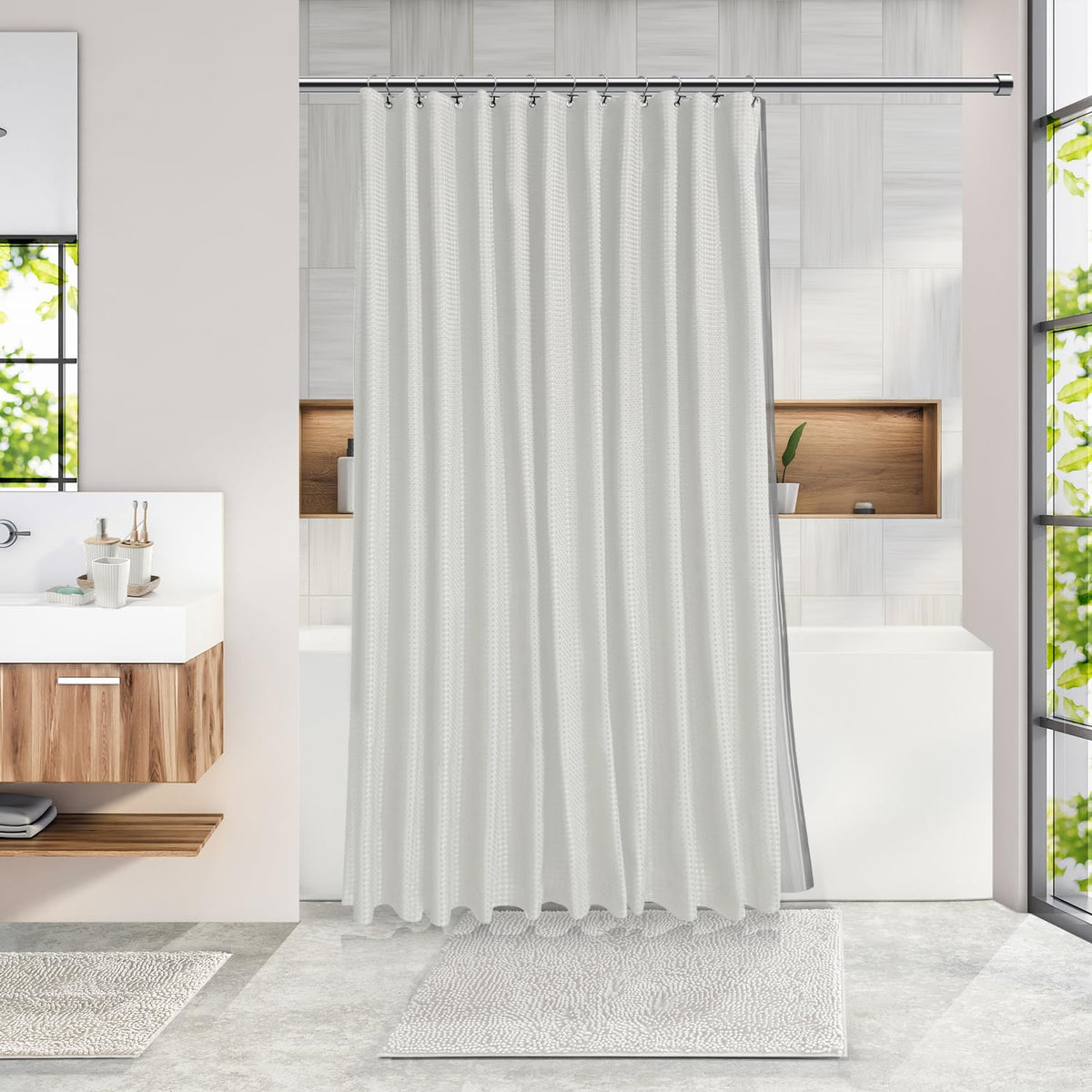 Clara Clark toilet brush holder ensures hygienic storage with style.