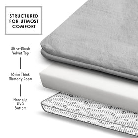 Clara Clark washable bath mats for easy care.