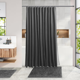 Clara Clark bathroom trash can complements grey decor