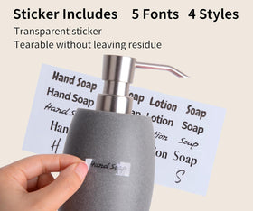 Clasin Home 12 oz dispenser suitable for liquid soap, lotion, or shampoo in kitchen or bath.
