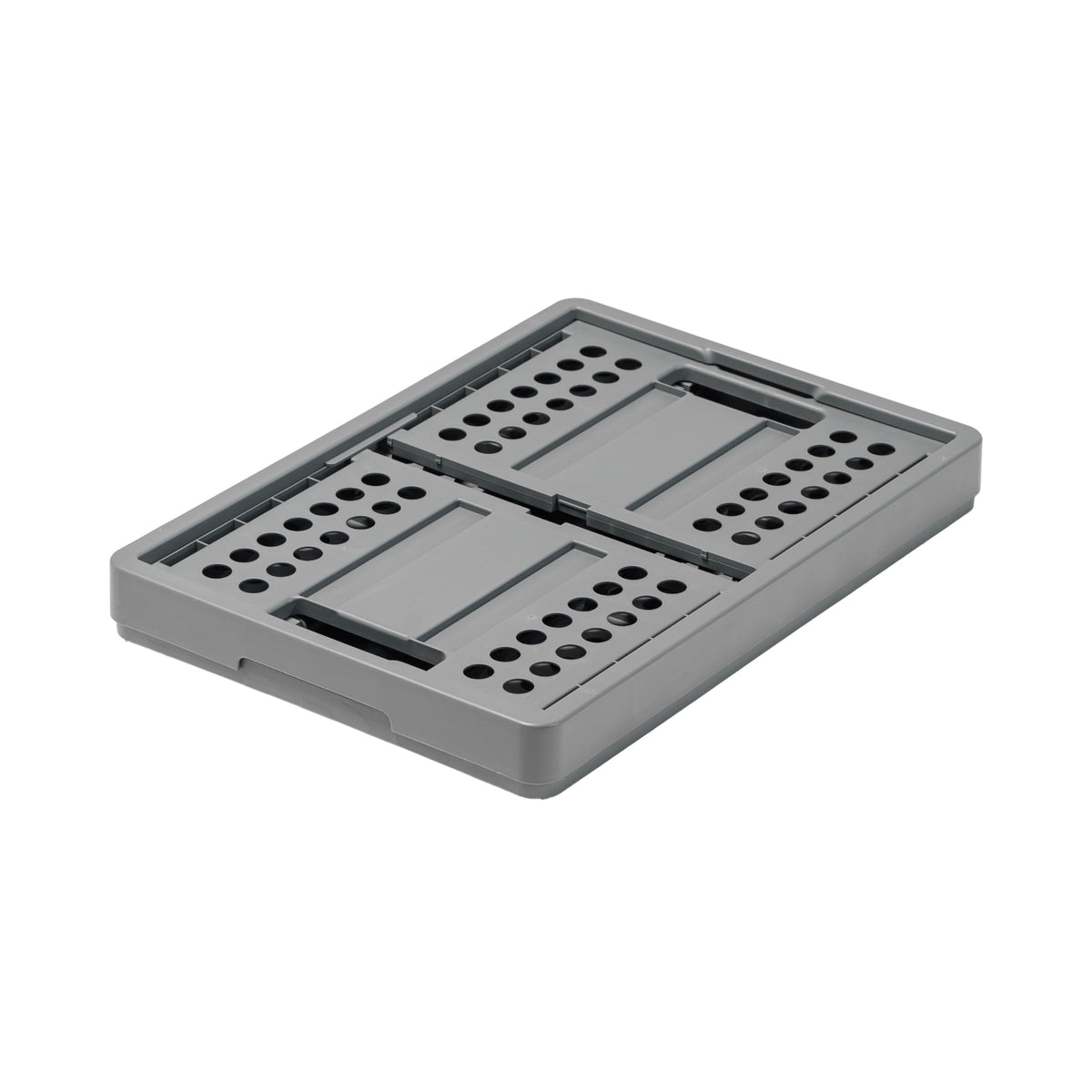 Clax crate grey color finish blends with any storage space.
