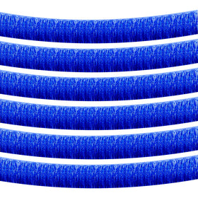 Clayghsen blue foil fringe garland creates a shimmering backdrop for parties and parades.