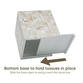 White decorative CLAYNIX cover showcases handcrafted Boi Khe artistry with shimmering inlay.