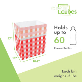 Clean Cubes 13-gallon bin with custom liner supports quick disposal