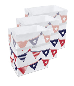 Clean Cubes 13-gallon pop-up trash can folded for easy storage.