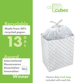 Clean Cubes award-winning design highlighting durable, fold-flat convenience.