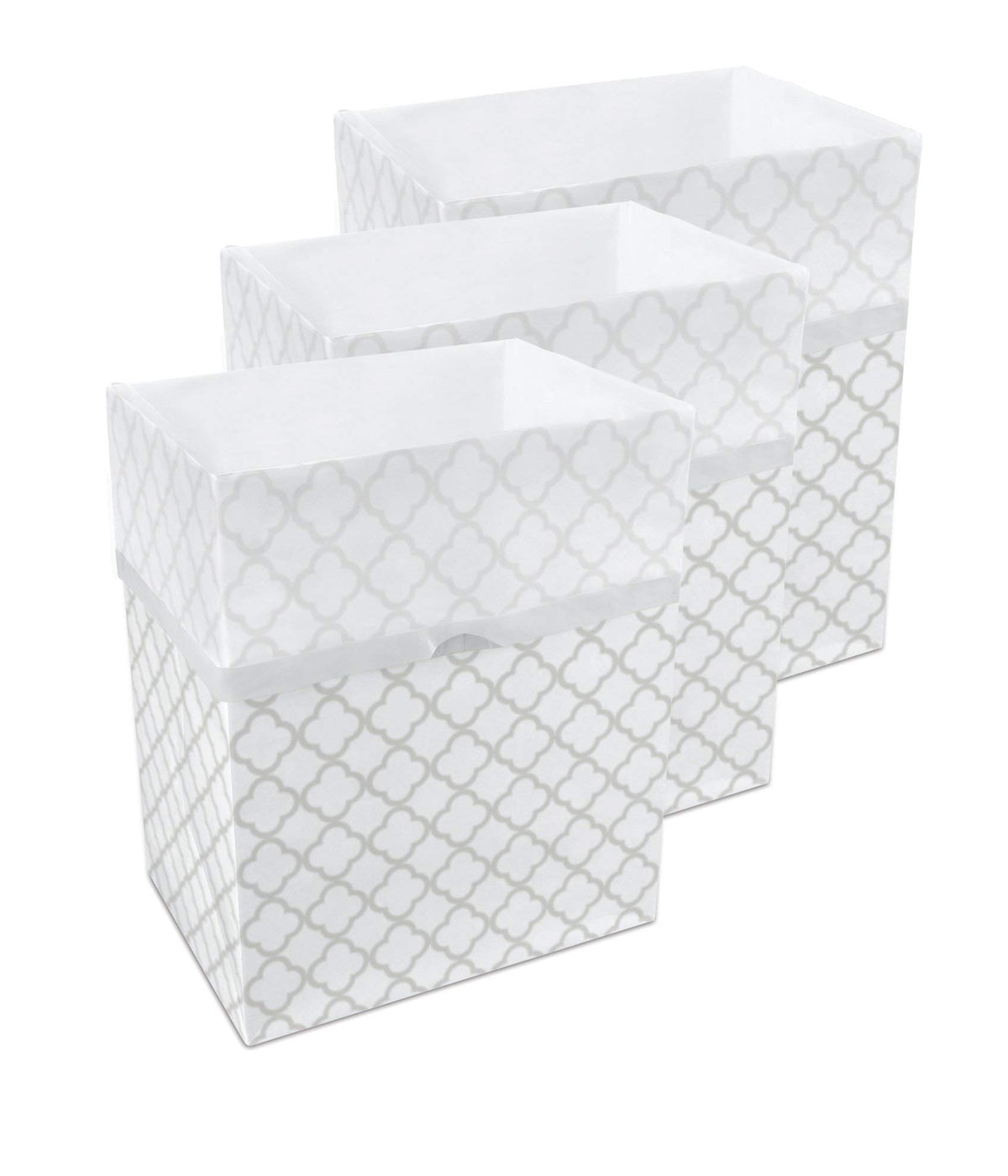 Clean Cubes foldable pop-up bin folded for easy storage and fast setup.