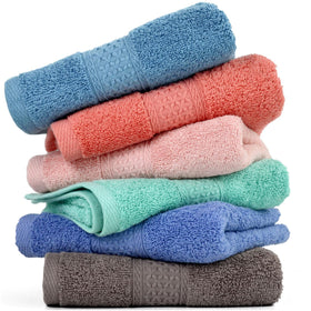 Cleanbear cotton hand towel set folded closeup highlighting ultra softness for sensitive skin