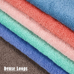 Cleanbear towels arranged in a guest bathroom setup adds a decorative touch