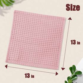 Cleanbear waffle wash cloths in light brown shade for body washing