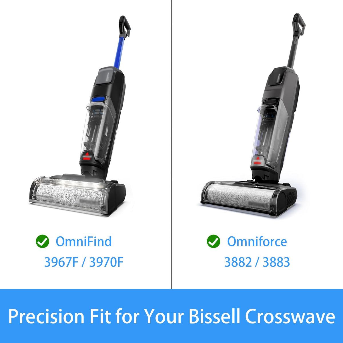 CleanCrafter brush rollers provide dual microfiber and nylon fibers for versatile cleaning.