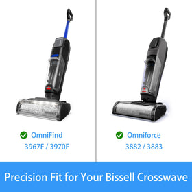 CleanCrafter brush rollers provide dual microfiber and nylon fibers for versatile cleaning.