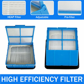 CleanCrafter Crosswave filtration close-up illustrating dust capture performance.