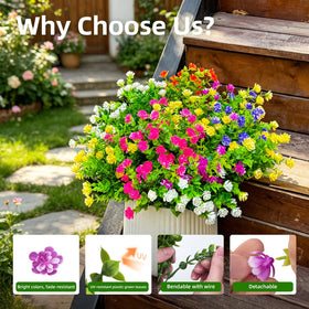 CLEANGOR 24 Bundles outdoors easy-bend stems enable quick DIY displays