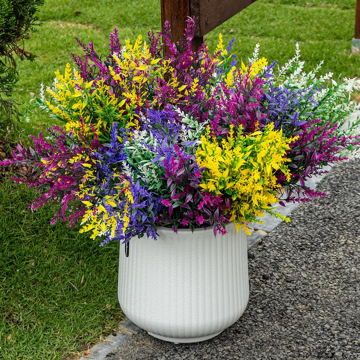 CLEANGOR lavender artificial flowers bundle in purple for vibrant year-round decor