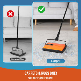 CLEANHOME compact lightweight design for easy storage and use