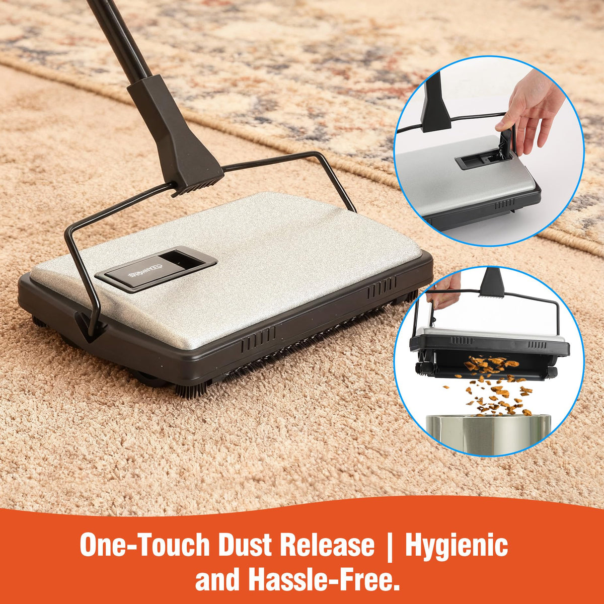 CleanHome replacement roller included extends product lifespan for ongoing use.