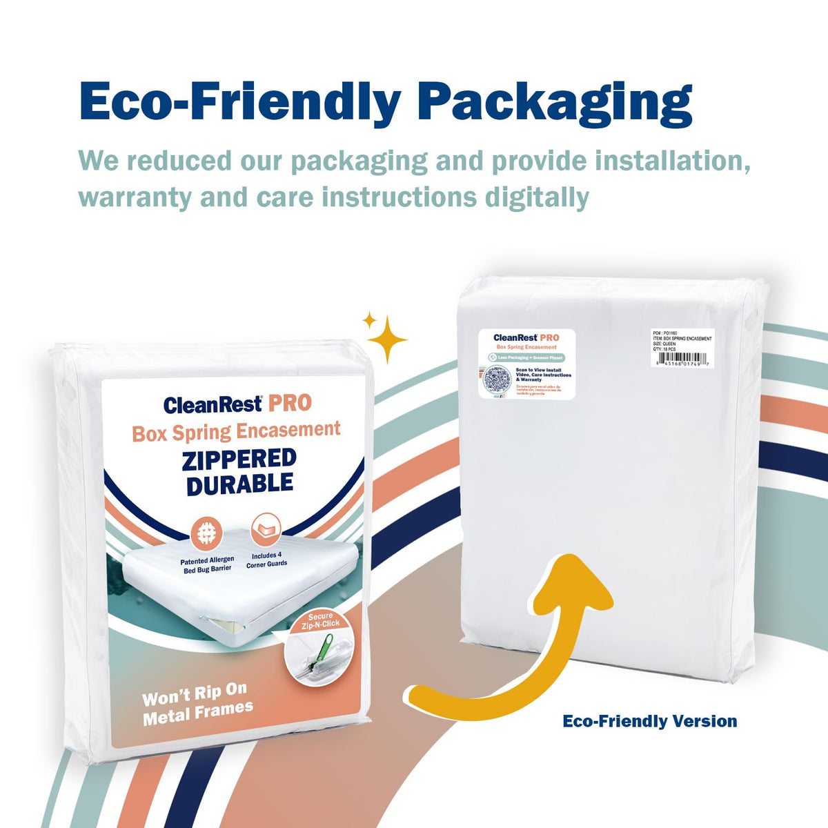 CleanRest PRO works with mattress encasement for enhanced bug defense