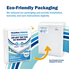 CleanRest PRO Presto queen encasement fits 60 x 80 securely.