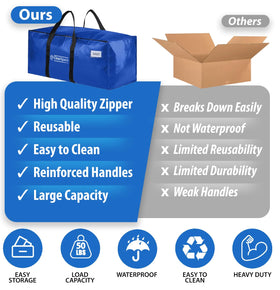 ClearSpace foldable storage bag designed to fit under beds or drawers when not in use.