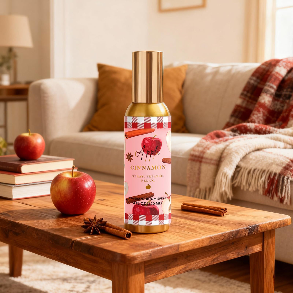 CLESH Room Spray in-air action delivers instant room refresh.