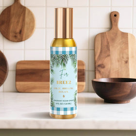 CLESH Room Spray Fir Breeze bottle offers fresh, nature-inspired scent.