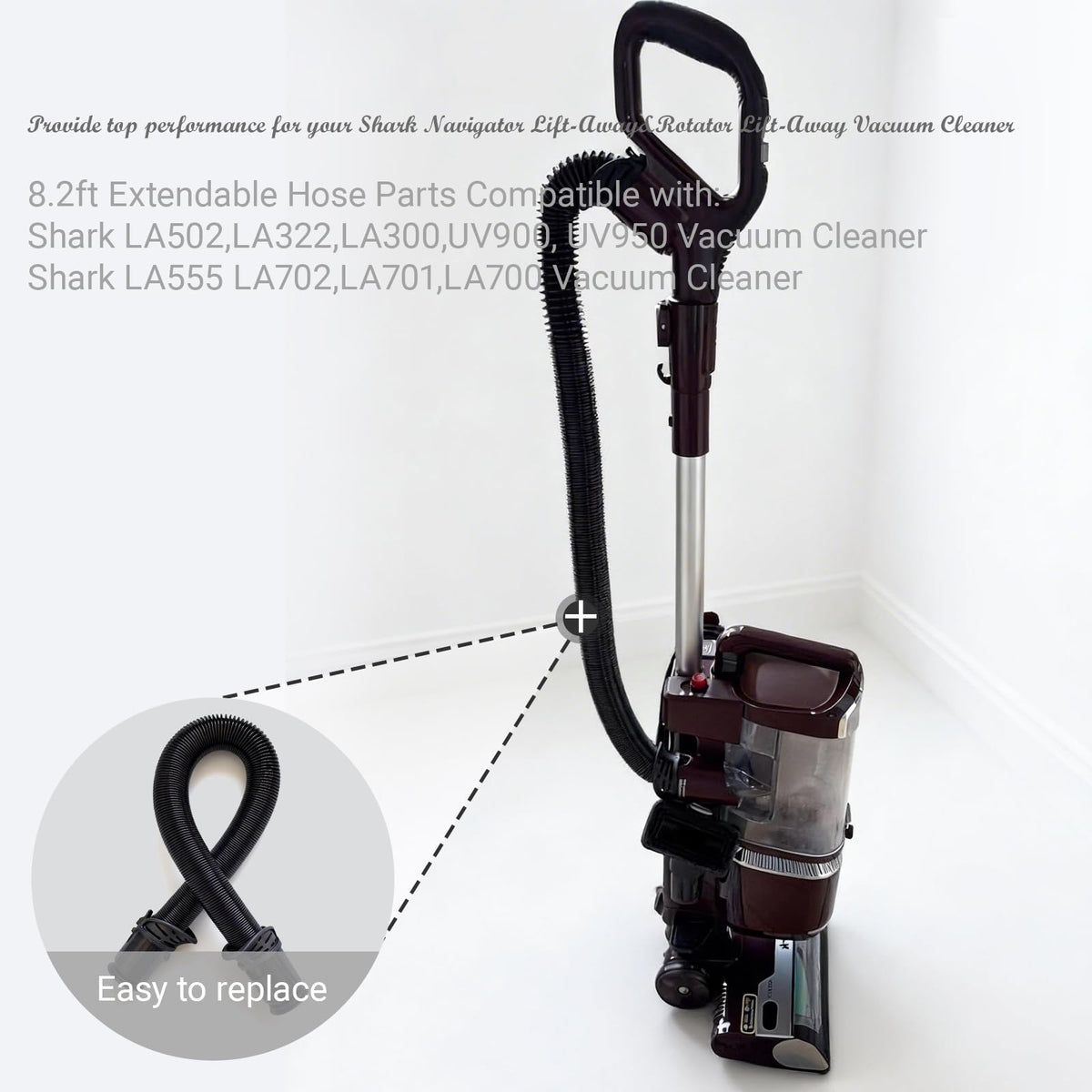 Clenex easy-install hose connects without tools.