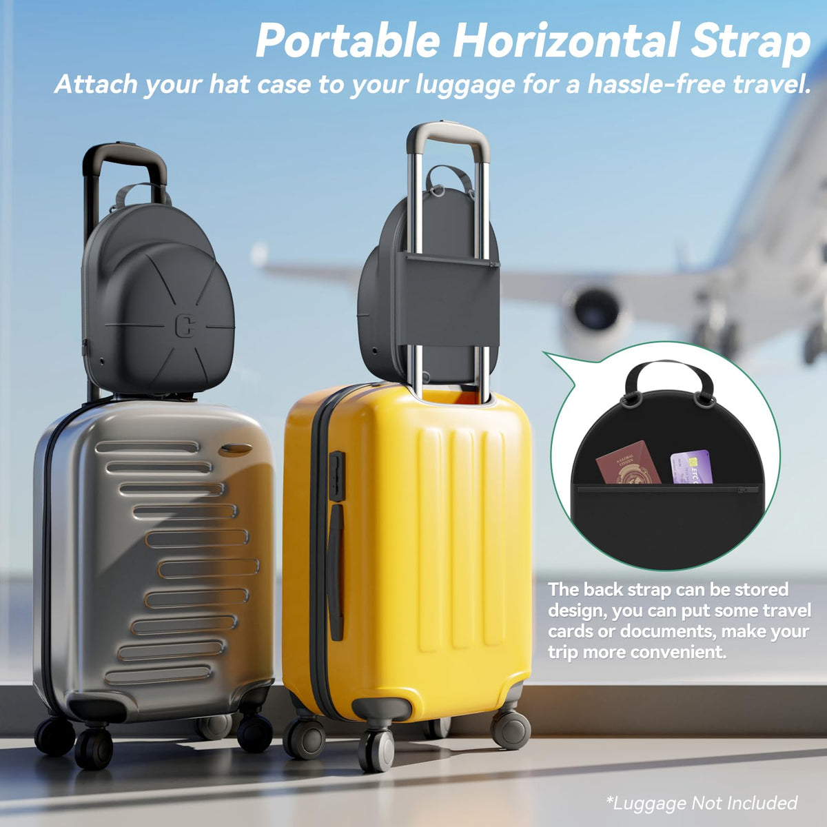 CLESOO hat-case-breathable-design highlights airflow to keep caps fresh