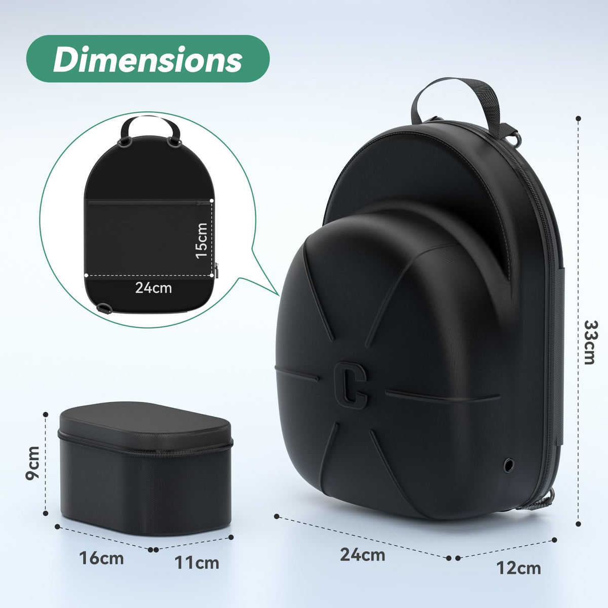 CLESOO hat-case-strap-carry demonstrates versatile carry options for travelers