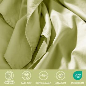 ClevaHome packaging displays a complete 6-piece sheet set.