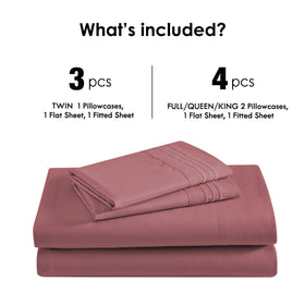 ClevaHome sheet set embroidery detail image, adds refined decor to bedroom.