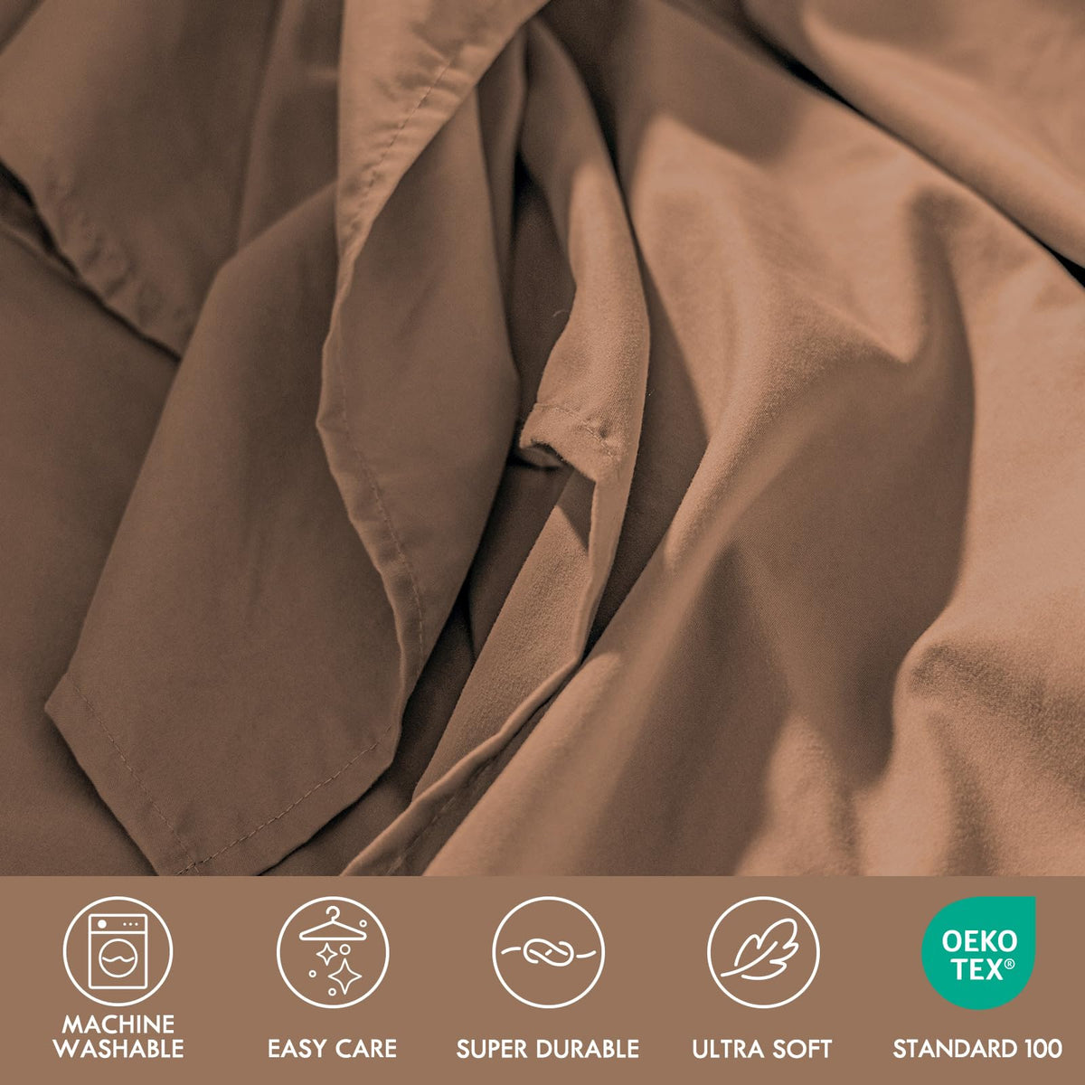 ClevaHome queen fitted sheet 60x80 with 14-inch deep pocket.